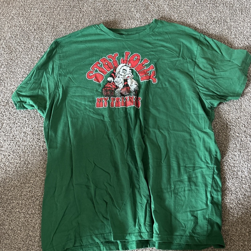 Santa Clause Stay Jolly‎ T-Shirt Size 3 XL
